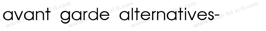 avant garde alternatives字体转换